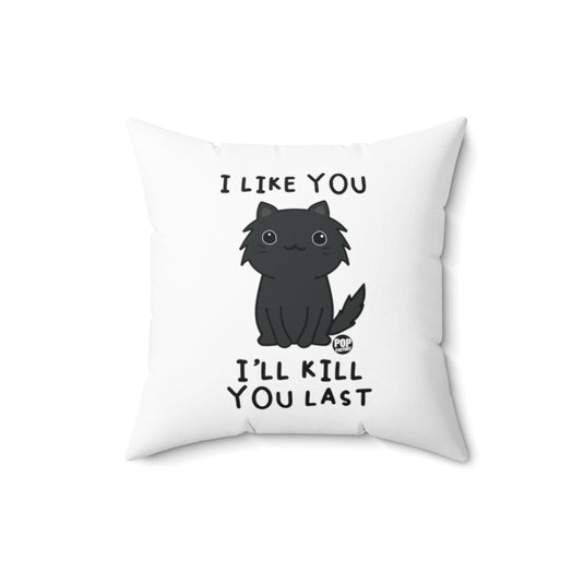 Kill You Last Cat Pillow