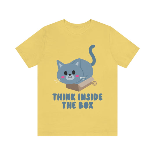 Think Inside The Box Cat Unisex Tee