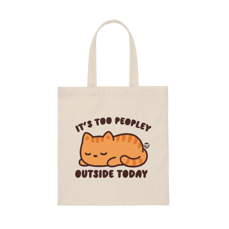 Load image into Gallery viewer, Too Peopley Outside Cat Tote
