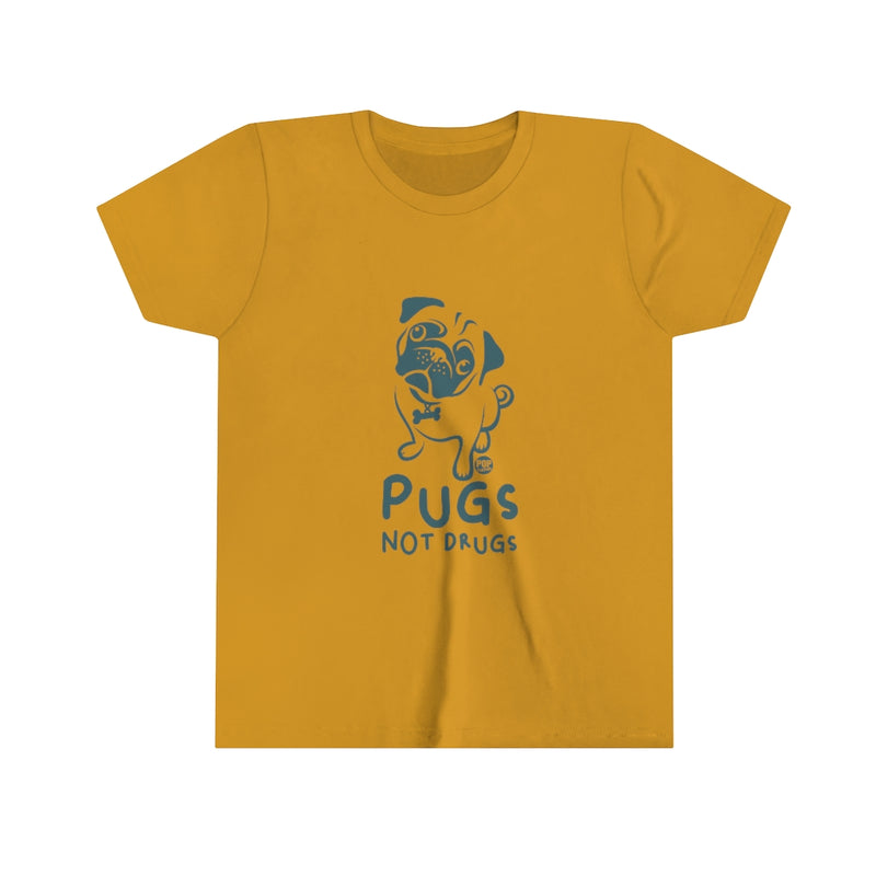 Load image into Gallery viewer, Pugs Not Drugs Youth Short Sleeve Tee
