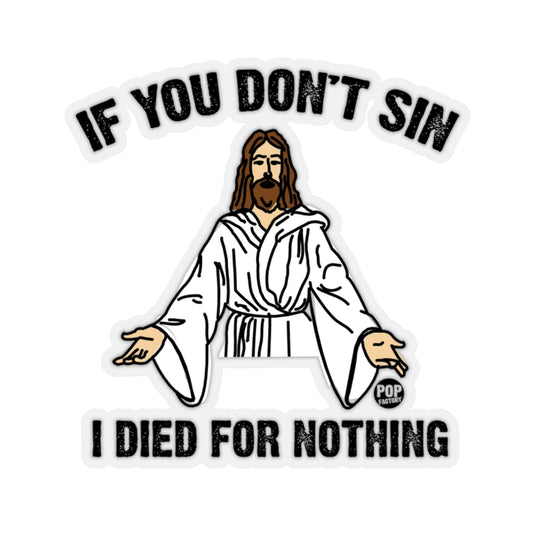 Jesus Sin Sticker