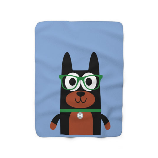 Bow Wow Meow Doberman Blanket