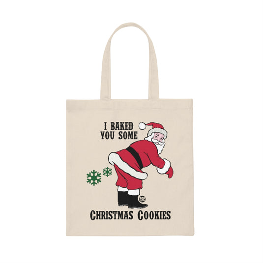 Santa Baked Xmas Cookies Fart Tote