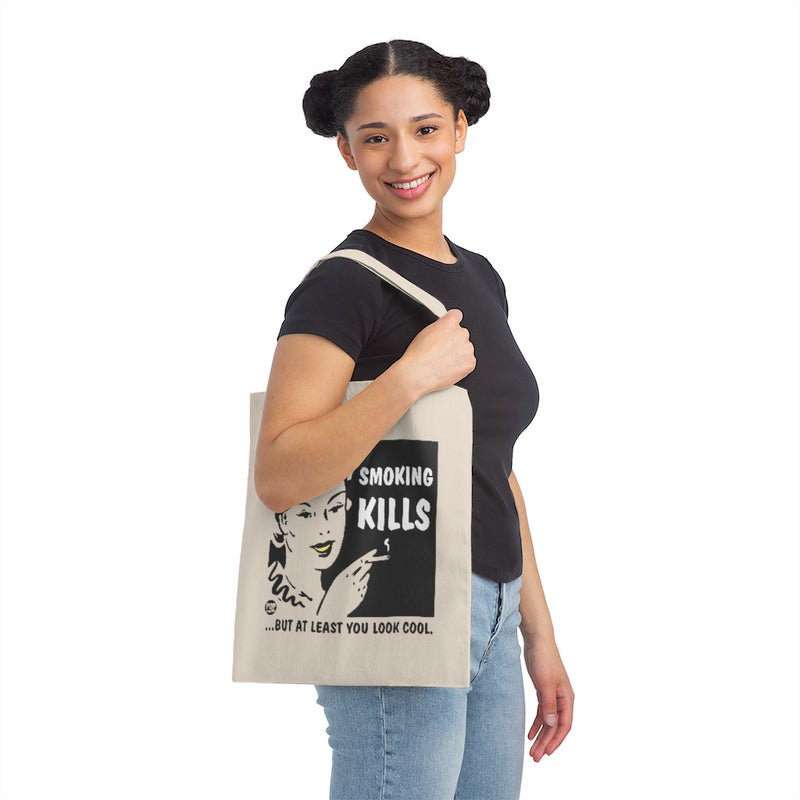 Load image into Gallery viewer, Smoking Kills Look Cool Tote
