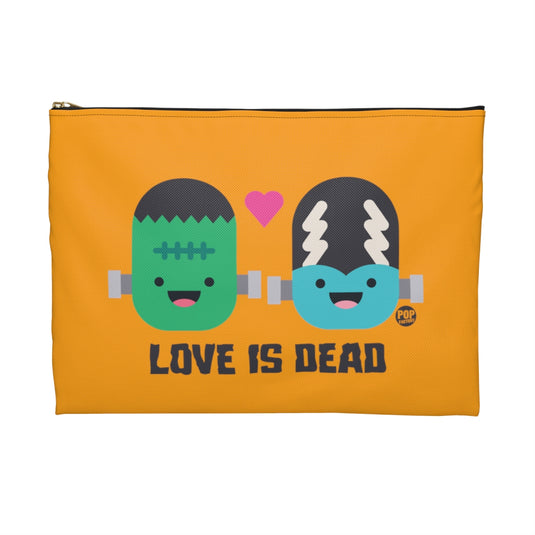 Love Is Dead Frankenstein Zip Pouch