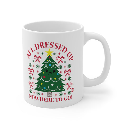 All Dressed Up Xmas Tree Mug