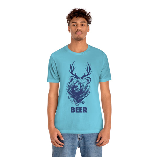 Beer Bear Face Unisex Tee