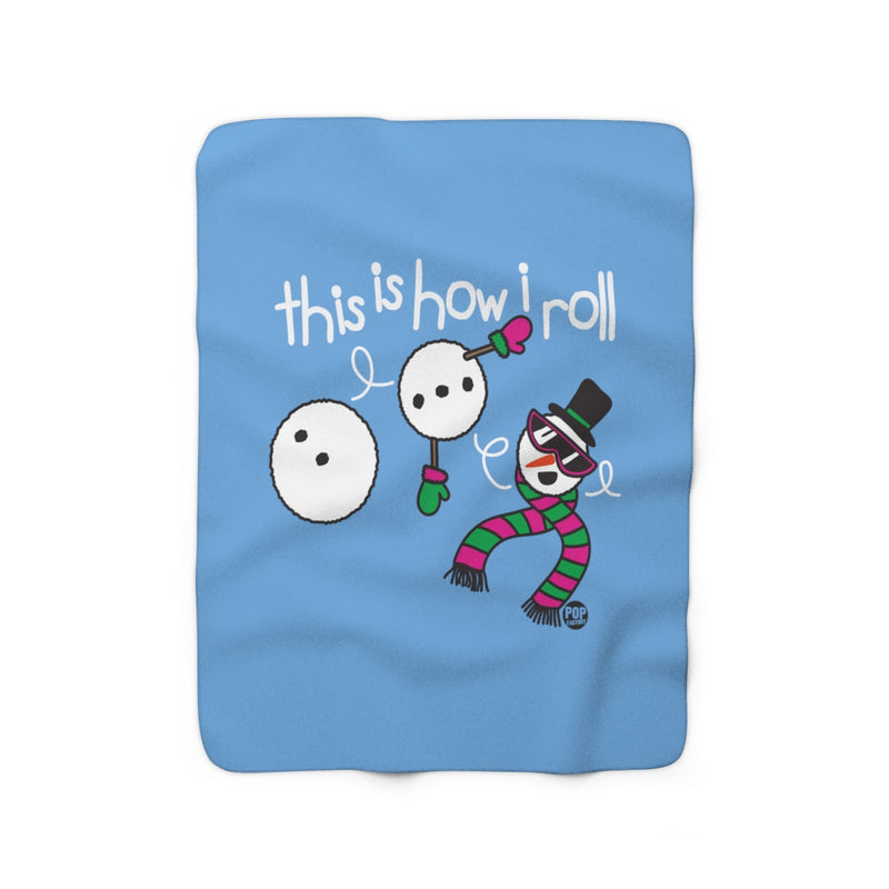 Load image into Gallery viewer, How I Roll Snowman Blanket
