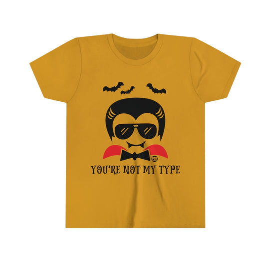 Not My Type Dracula Youth Short Sleeve Tee