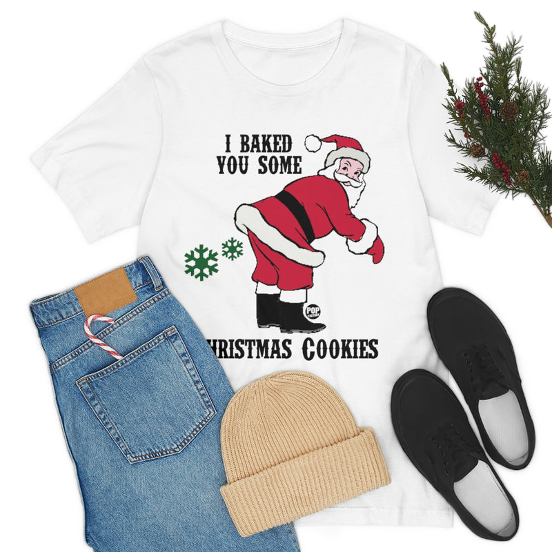 Load image into Gallery viewer, Santa Baked Xmas Cookies Fart Unisex Tee
