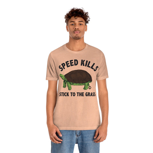 Speed Kills Grass Turtle Unisex Tee
