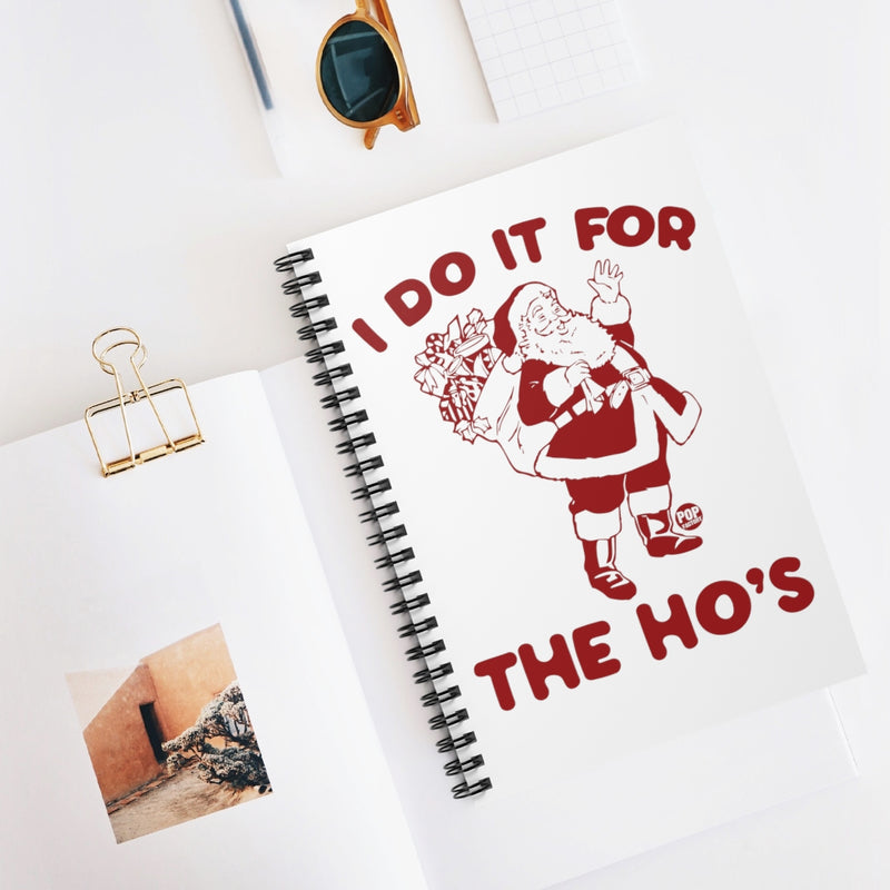 Load image into Gallery viewer, Do It For Hos Santa Notebook
