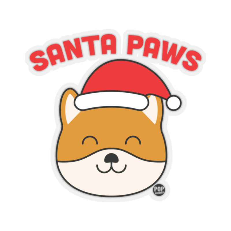 Load image into Gallery viewer, Santa Paws Dog Sticker
