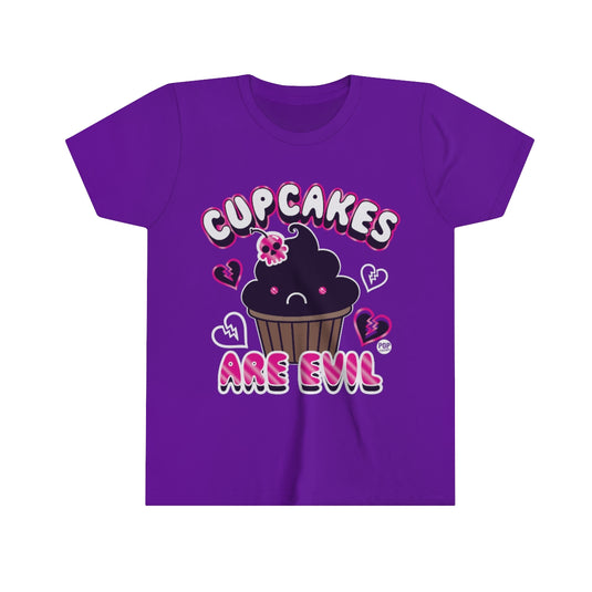 Cupcakes are Evil Youth Short Sleeve Tee