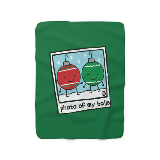 Photo Of My Balls Xmas Blanket