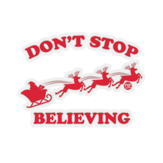 Don't Stop Believing Santa Sticker