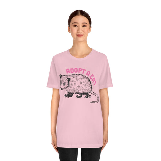 Adopt A Cat Possum Unisex Tee