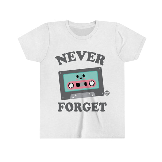 Never Forget Cassette Tape Youth Short Sleeve Tee