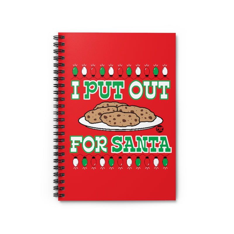 Load image into Gallery viewer, I Put Out For Santa Cookies Notebook
