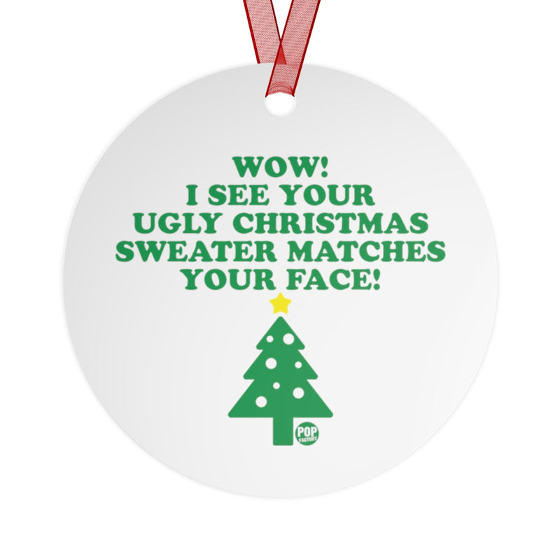 Load image into Gallery viewer, Ugly Xmas Sweater Match Face Ornament

