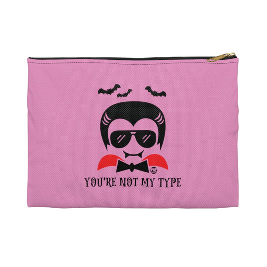 Not My Type Dracula Zip Pouch