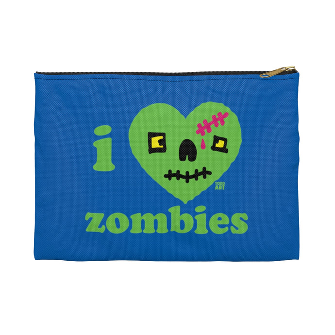 I Love Zombies Zip Pouch