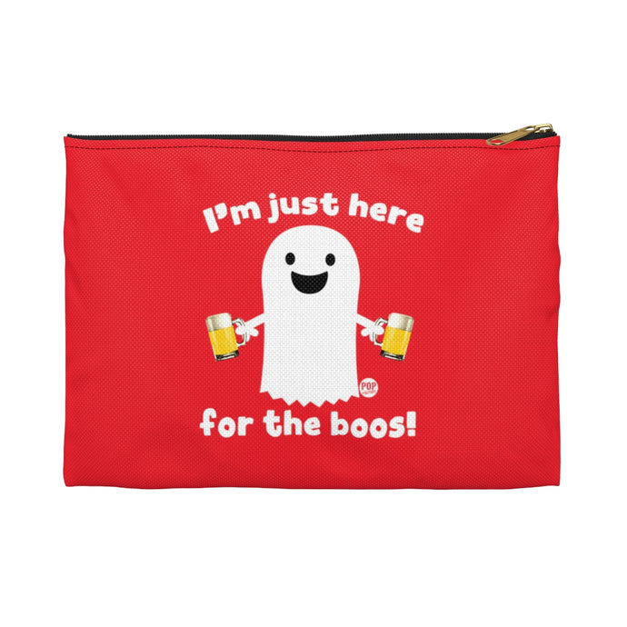 Here For Boos Ghost Zip Pouch