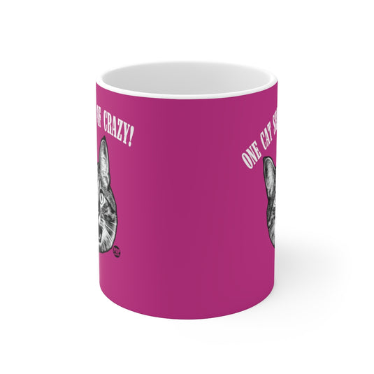 One Cat Short Of Crazy Mug
