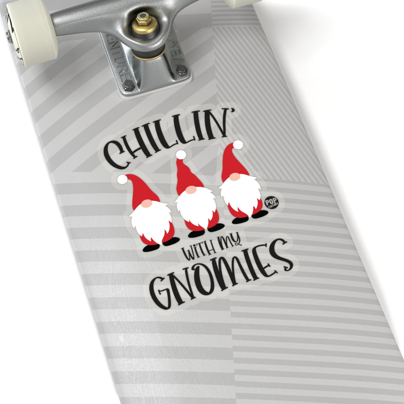 Load image into Gallery viewer, Chillin With My Gnomies Xmas Sticker
