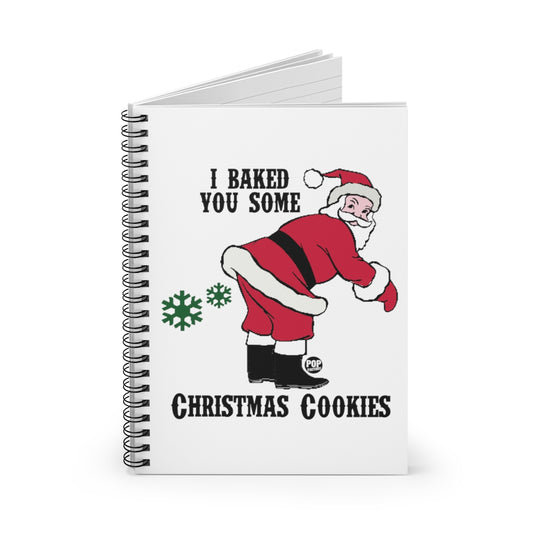 Santa Baked Xmas Cookies Fart Notebook