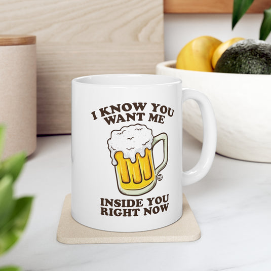 Want You Inside Me Beer Mug