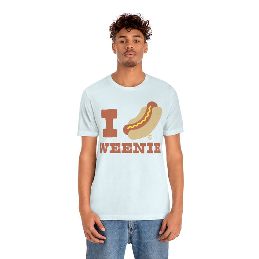 I Love Weenie Hot Dog Unisex Tee