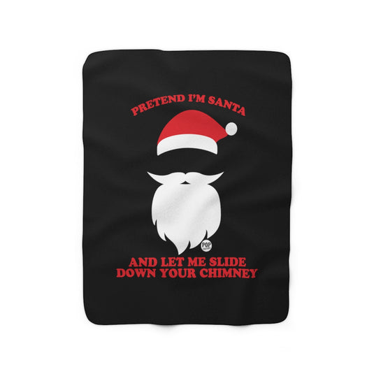 Pretend I'm Santa Slide Chimney Blanket