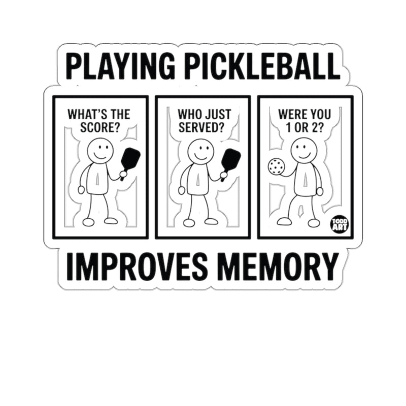 Load image into Gallery viewer, Playing Pickleball Improves Memory Funny Sports Saying 
