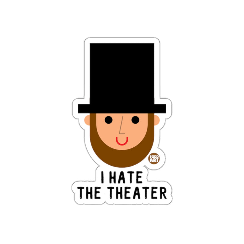 Load image into Gallery viewer, I Hate The Theater Cartoon Character Sticker
