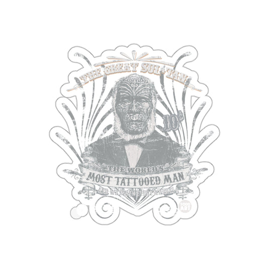 The World's Most Tattooed Man Artwork Sticker