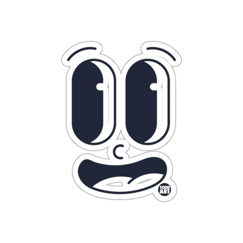 Load image into Gallery viewer, Cartoon Eyes and Mouth Todd Art Sticker
