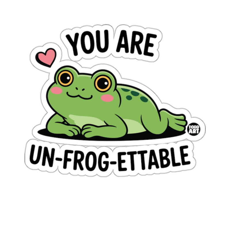 Load image into Gallery viewer, You Are Un-Frog-Ettable Cute Frog Heart Design 
