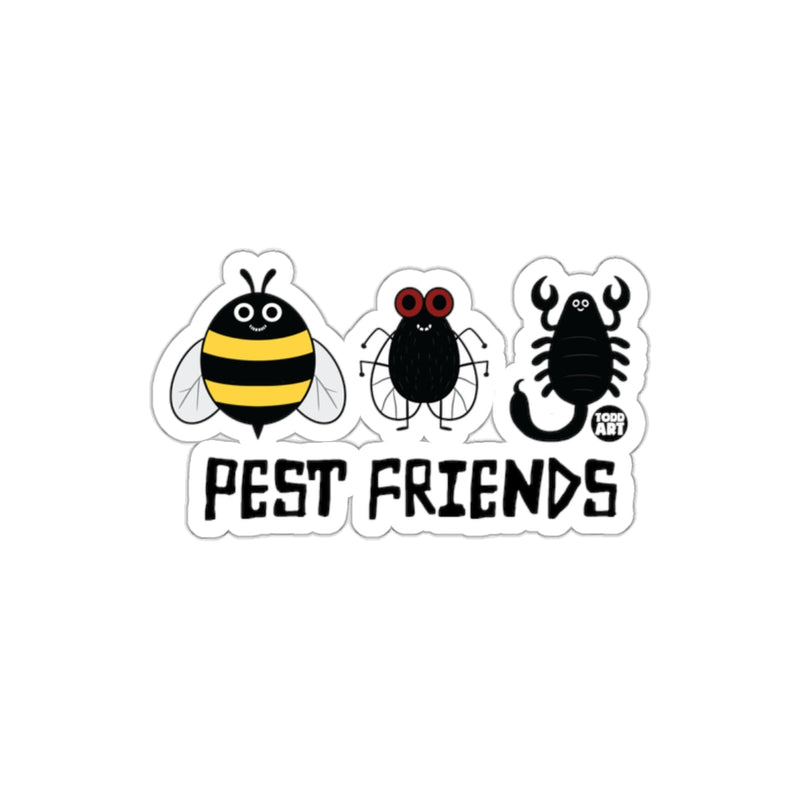 Load image into Gallery viewer, Pest Friends Sticker Funny Insect Cartoon Artwork
