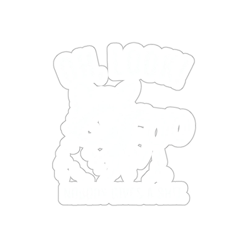 Load image into Gallery viewer, Oh Look Nobody Gives A Shit Funny Raccoon Binoculars sticker
