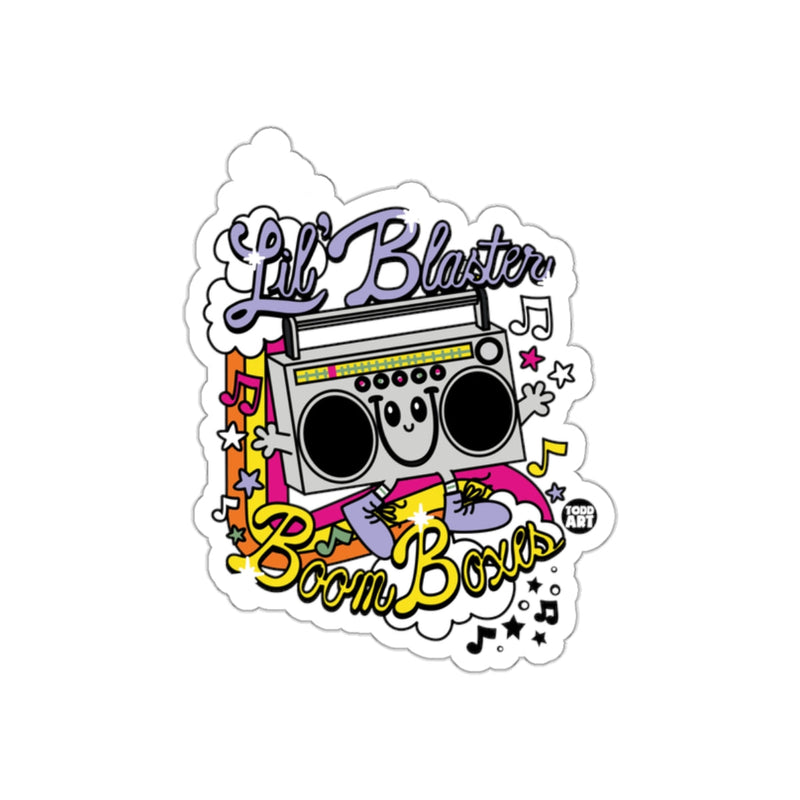 Load image into Gallery viewer, Lil' Blaster Boom Boxes Cartoon Sticker Design
