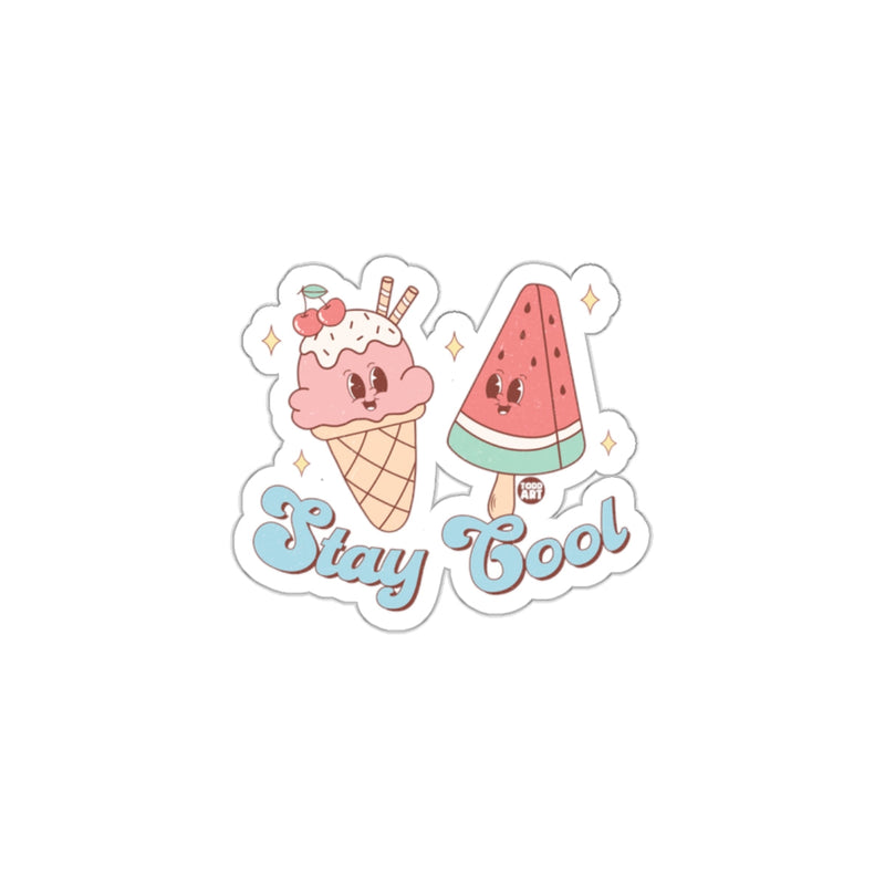 Load image into Gallery viewer, Stay Cool Cute Ice Cream and Watermelon Sticker
