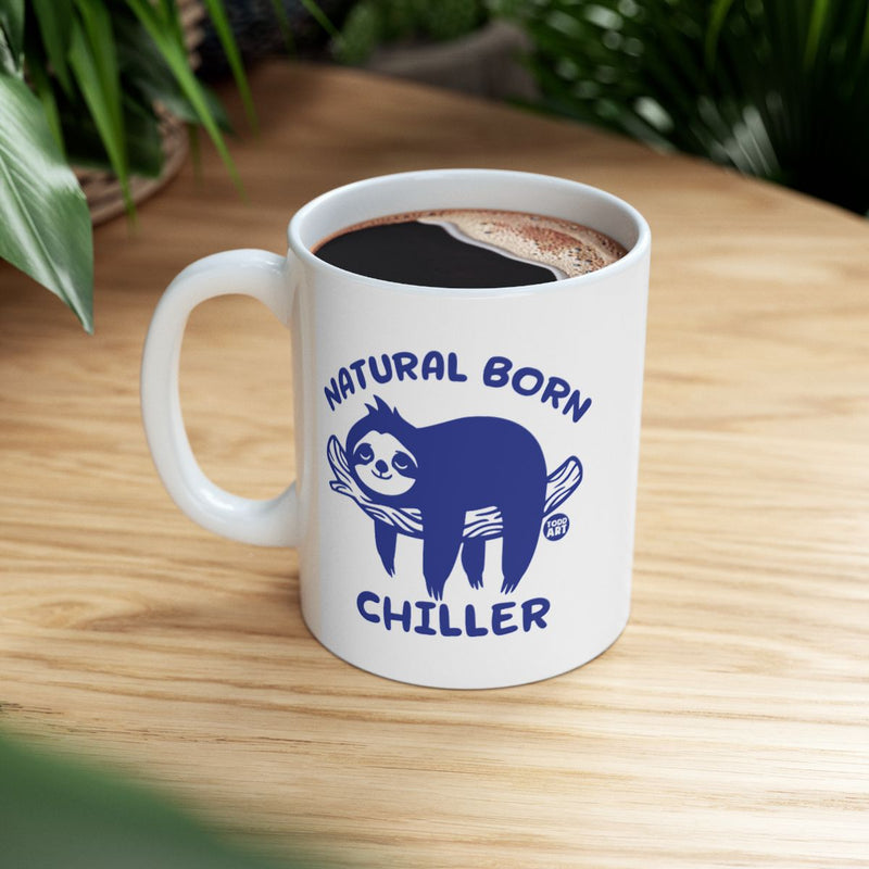 Load image into Gallery viewer, Natural Born Chiller Sloth Design Coffee Mug
