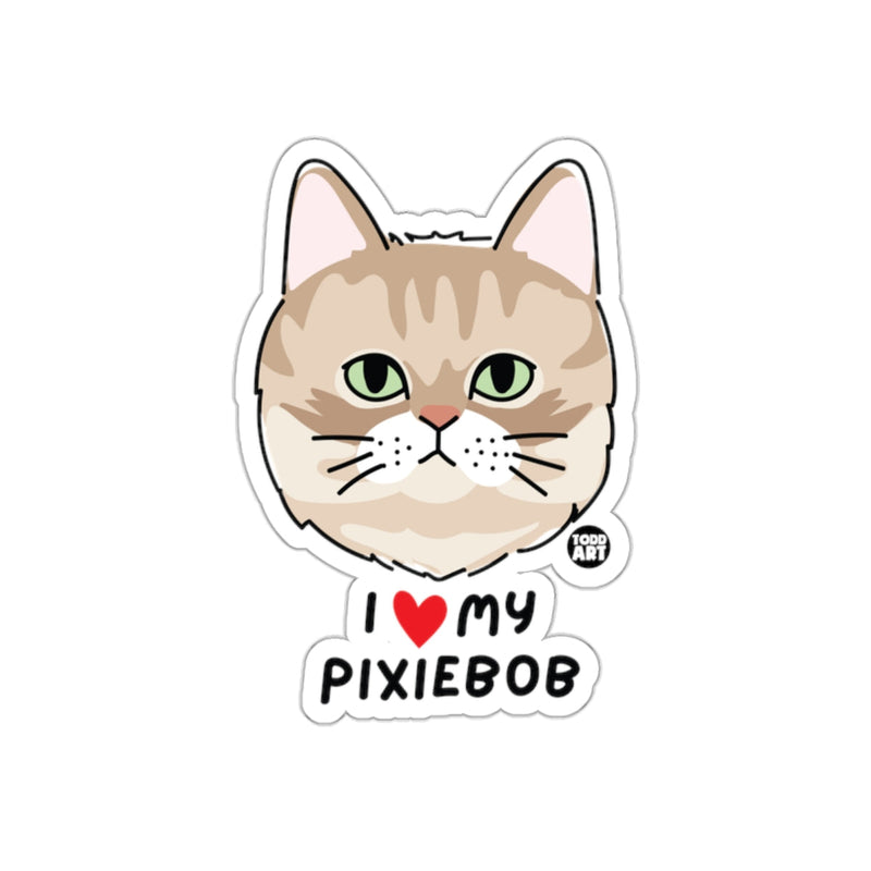 Load image into Gallery viewer, I Love My Pixiebob Sticker for Cat Lovers

