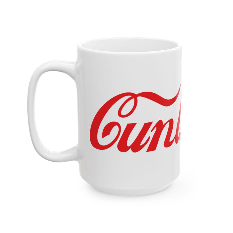 Load image into Gallery viewer, Red and White Cunla Classic Design Coffee Mug
