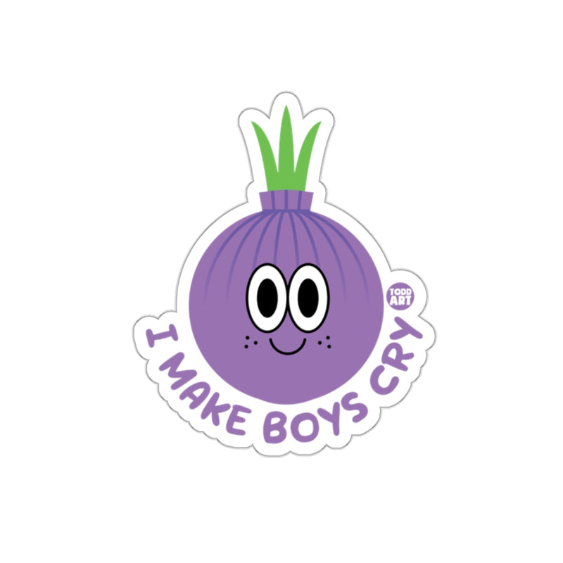 Load image into Gallery viewer, I Make Boys Cry Cartoon Onion Character Sticker
