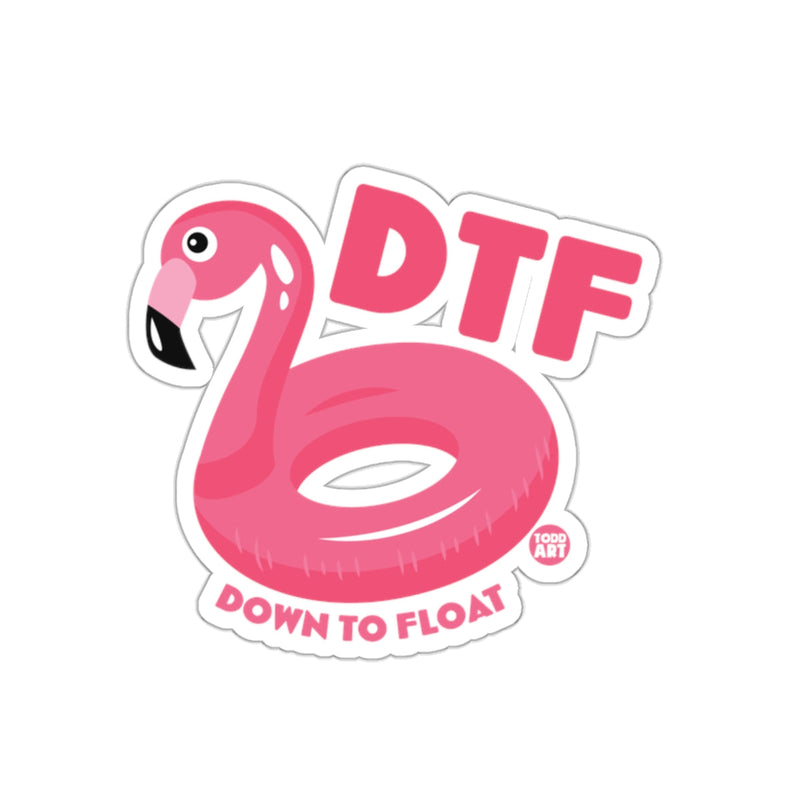 Load image into Gallery viewer, Down to Float Flamingo DTF Sticker Todd Art Design
