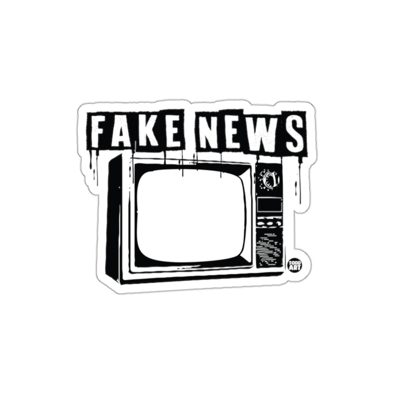 Load image into Gallery viewer, Fake News Dripping TV Sticker Vintage Style Sticker
