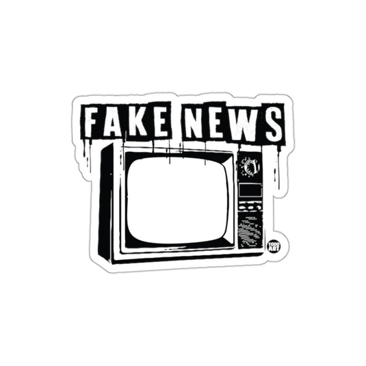 Fake News Dripping TV Sticker Vintage Style Sticker