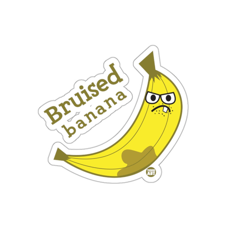 Load image into Gallery viewer, Bruised Banana Sticker Funny Fruit Illustration for Laptop
